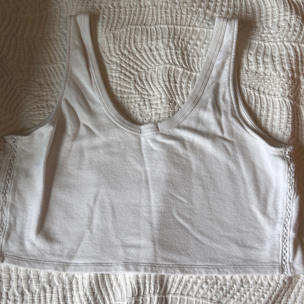 Aerie Workout White Tank Top